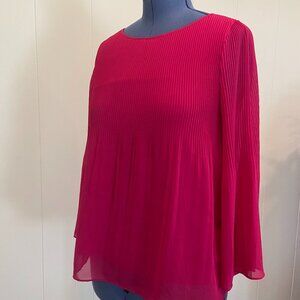 Max Studio Fuschia long sleeve Blouse L